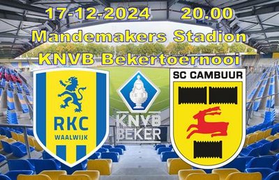 Voorbeschouwing RKC Waalwijk - SC Cambuur