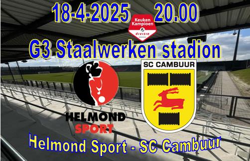 SC Cambuur kan rechtstreekse promotie vergeten na gelijkspel in Helmond